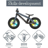 Chillafish BMXie Glow 12" Balance Bike - Anthracite