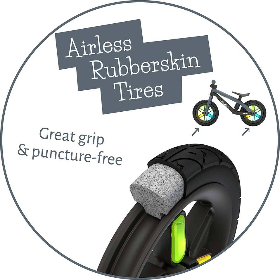 Chillafish BMXie Glow 12" Balance Bike - Anthracite