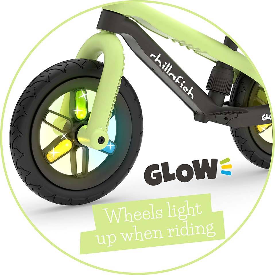 Chillafish BMXie Glow 12" Balance Bike - Pistachio