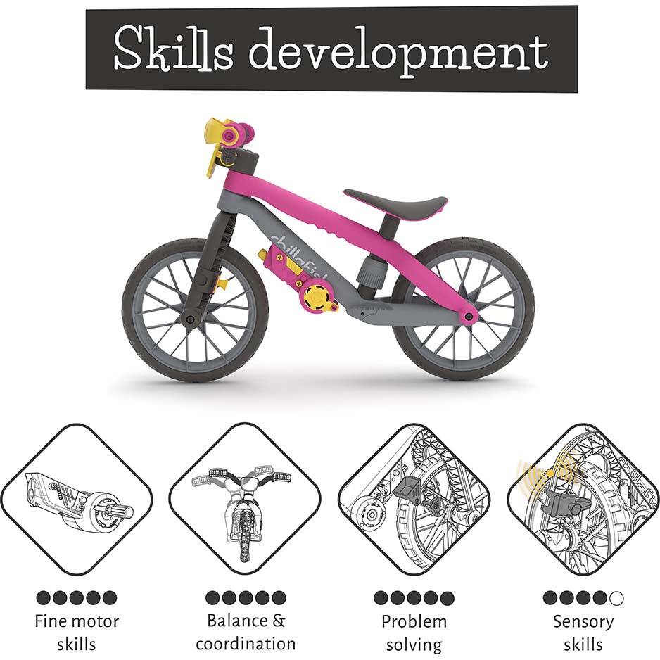 Chillafish BMXie Moto 12" Balance Bike - Pink