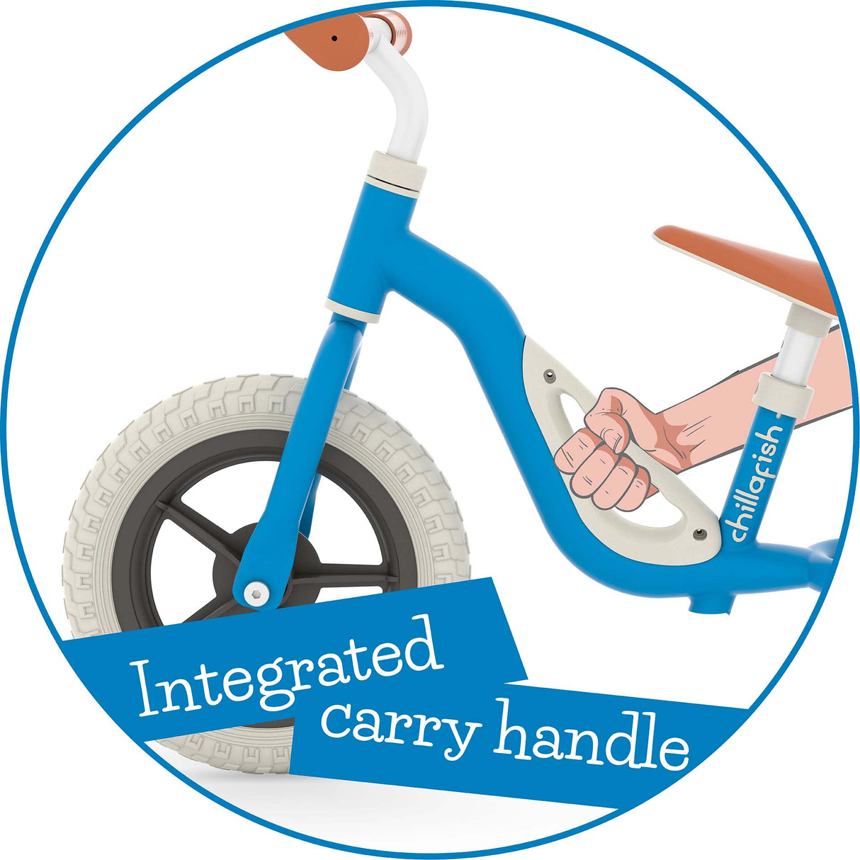 Chillafish Charlie 10" Balance Bike - Navy