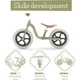 Chillafish Charlie LUX 12" Balance Bike - Olive
