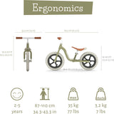 Chillafish Charlie LUX 12" Balance Bike - Olive