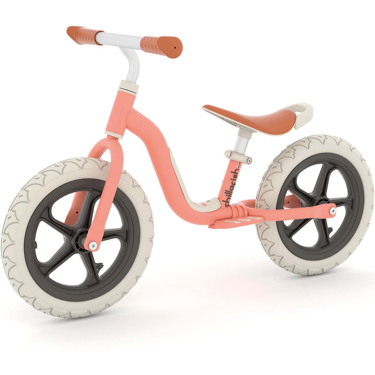 Chillafish Charlie LUX 12" Balance Bike - Salmon