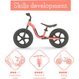 Chillafish Charlie Sport 12" Balance Bike - Flamingo