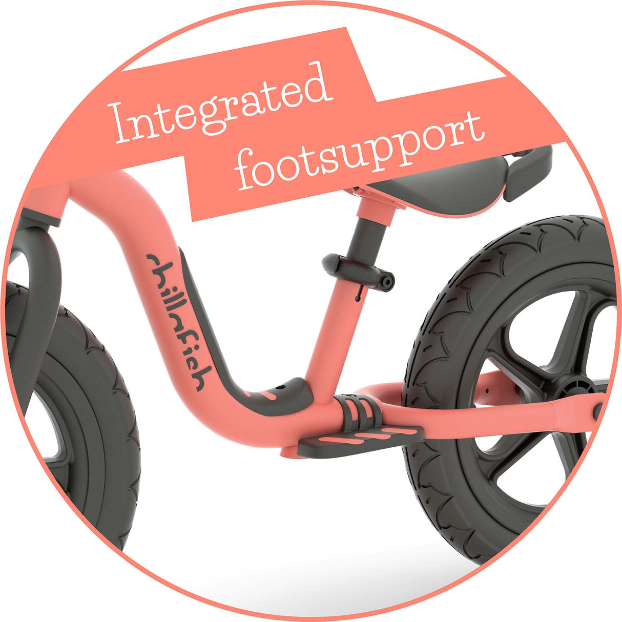 Chillafish Charlie Sport 12" Balance Bike - Flamingo