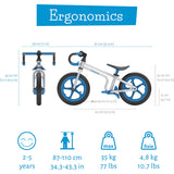 Chillafish Fixie 12" Balance Bike - Blue