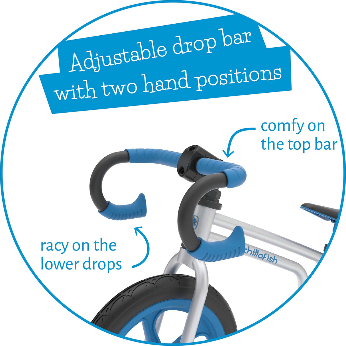 Chillafish Fixie 12" Balance Bike - Blue