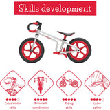 Chillafish Fixie 12" Balance Bike - Red