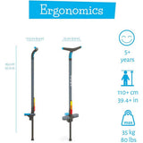 Chillafish Poogi Kids Glow Pogo Stick - Blue