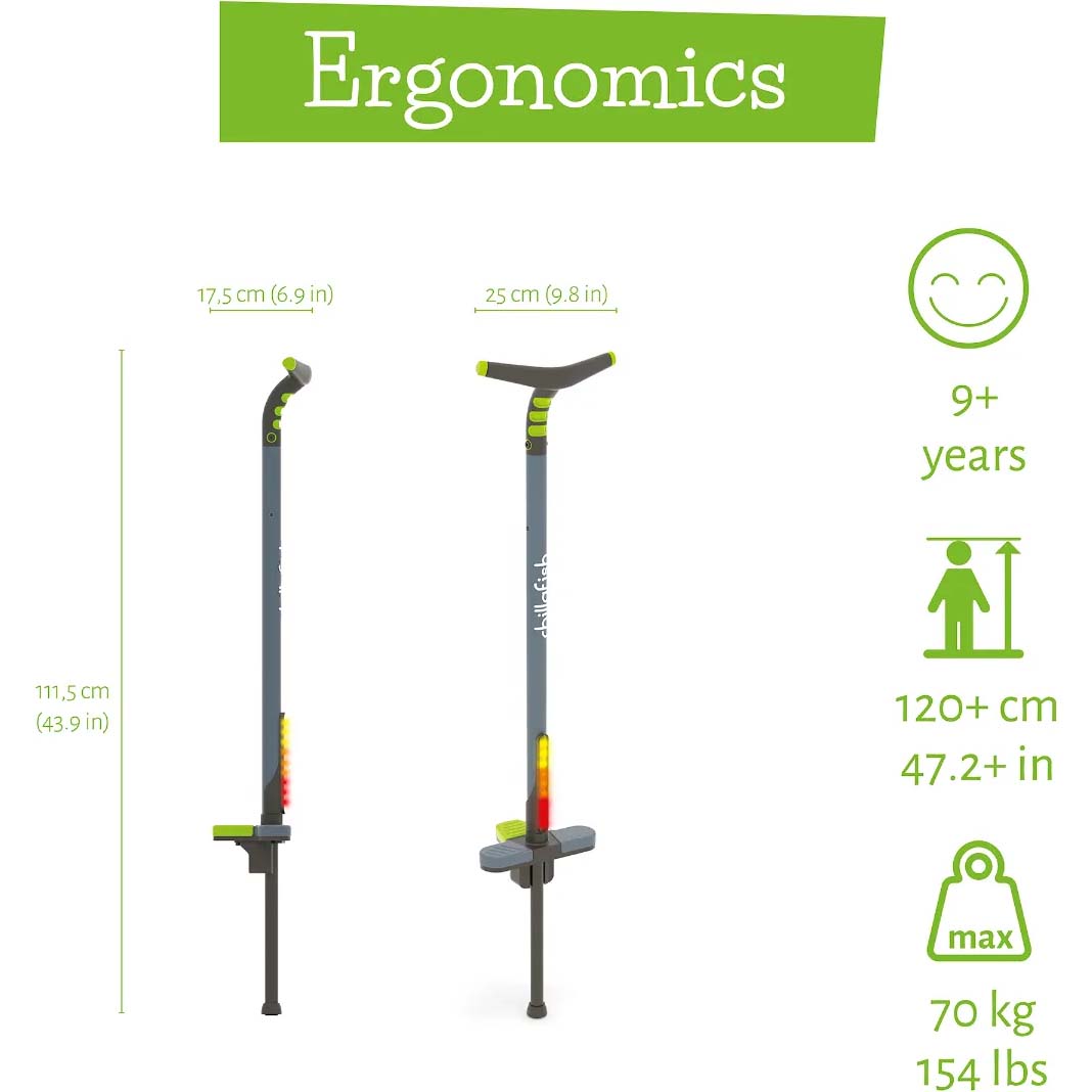 Chillafish Poogi Teen Glow Pogo Stick - Lime