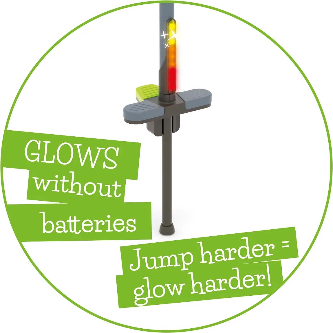 Chillafish Poogi Teen Glow Pogo Stick - Lime