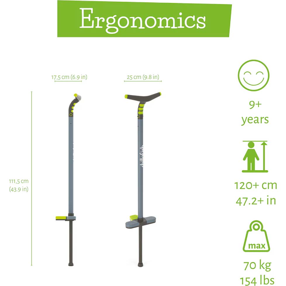Chillafish Poogi Teen Pogo Stick - Lime