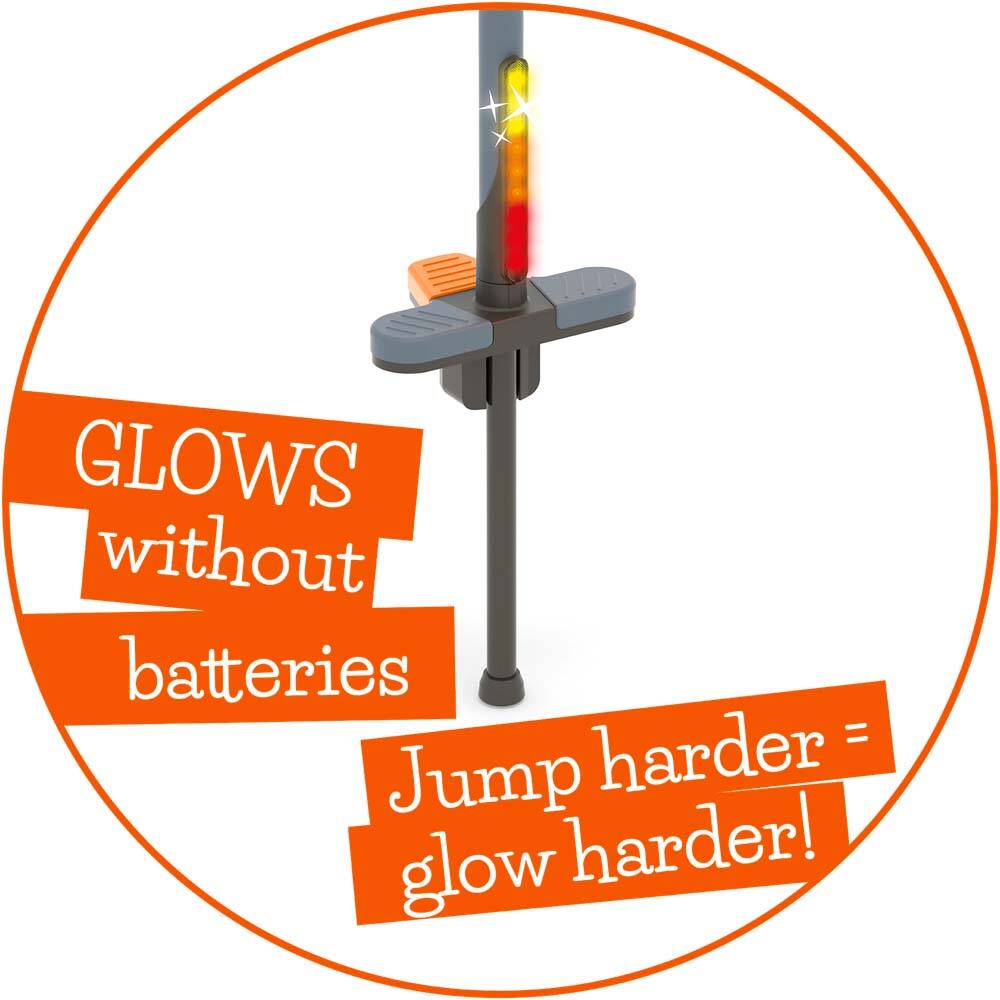 Chillafish Poogi Teen Glow Pogo Stick - Papaya