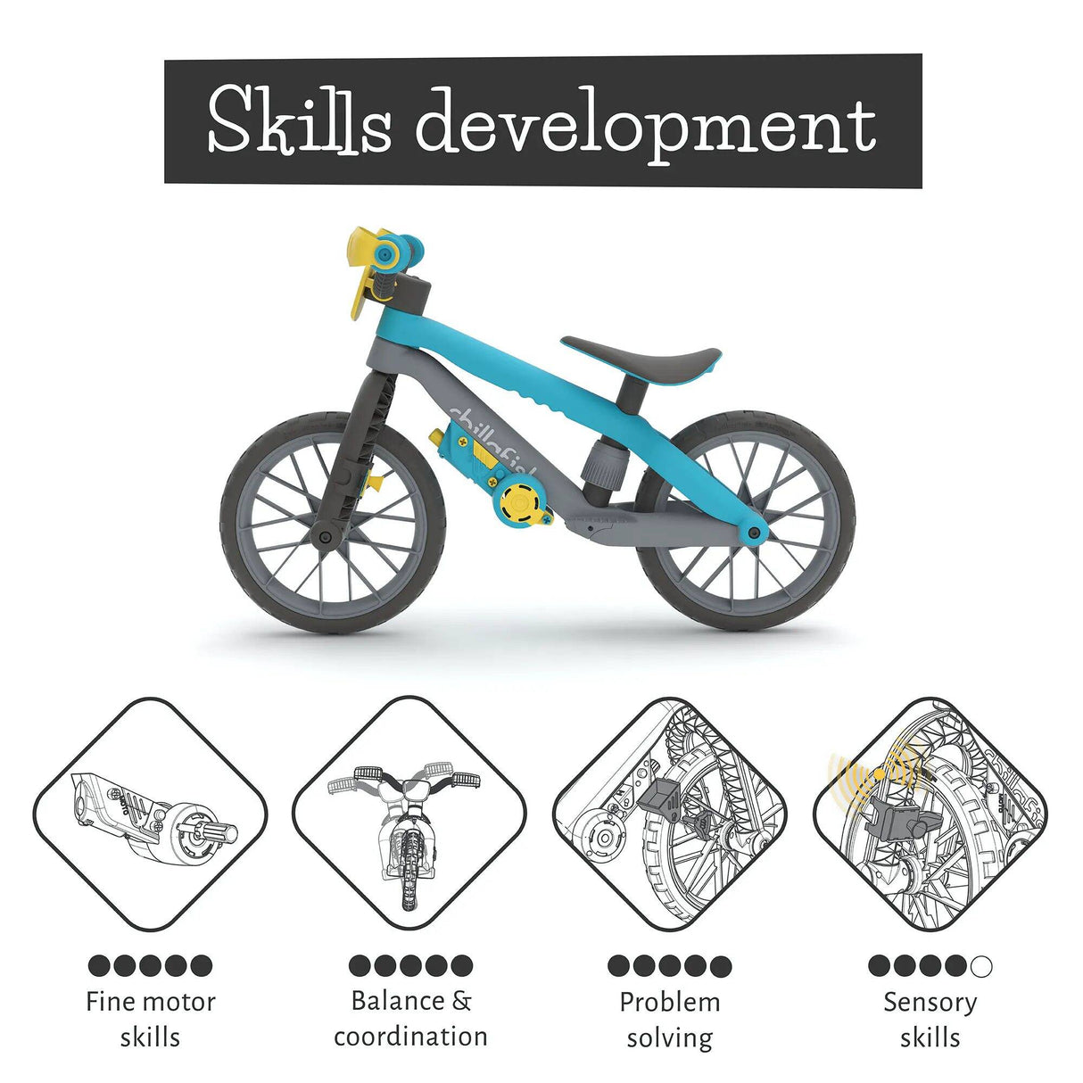 Chillafish BMXie Moto Balance Bike - Blue