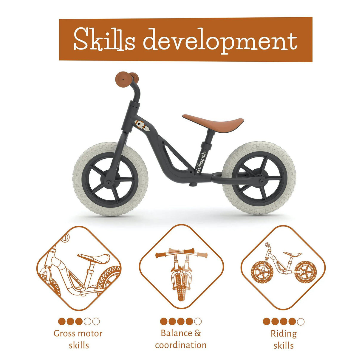 Chillafish Charlie Balance Bike - Black