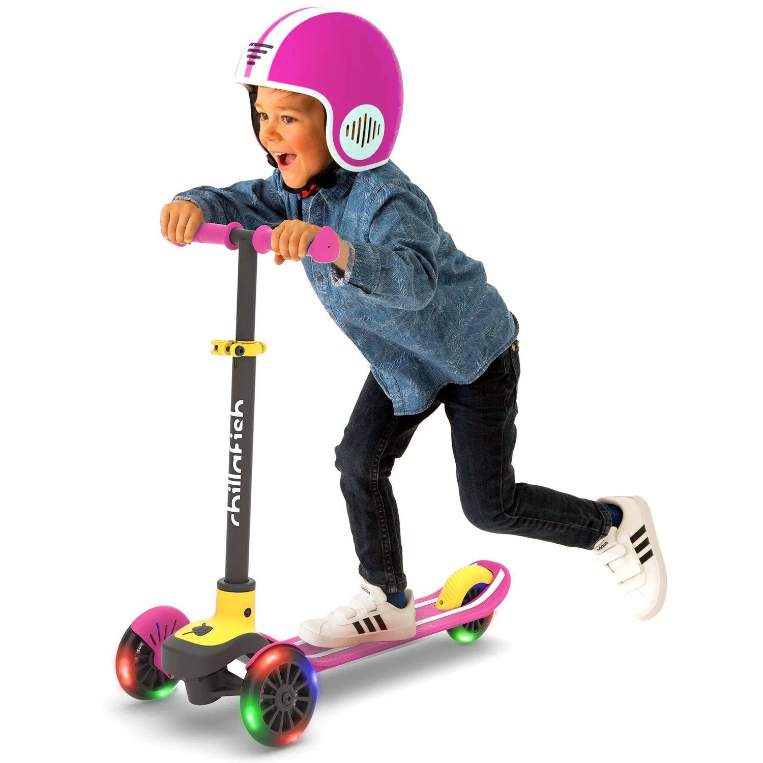 Chillafish Scotti Glow Scooter - Pink
