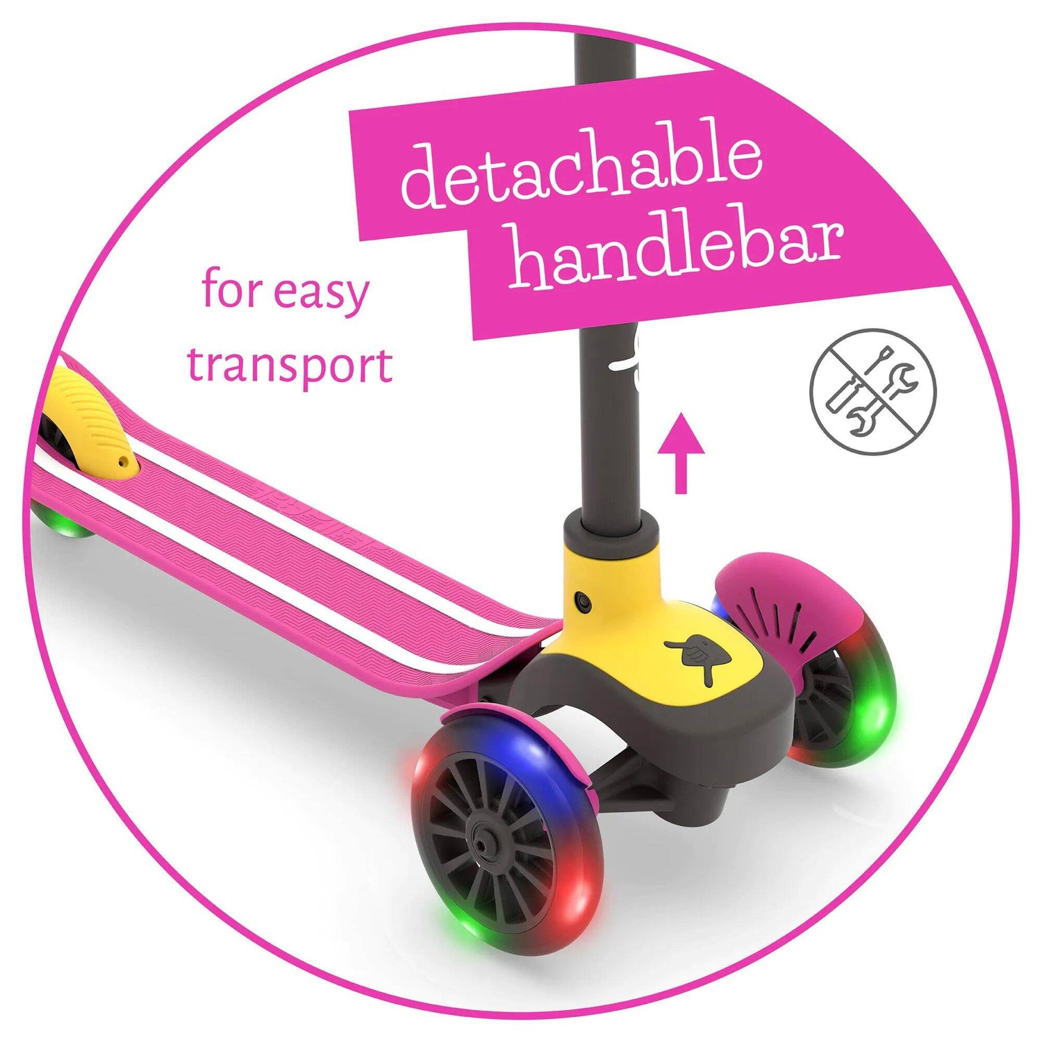 Chillafish Scotti Glow Scooter - Pink