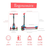 Chillafish Scotti Glow Scooter - Red