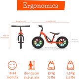 Chillafish Charlie Glow Balance Bike - Orange