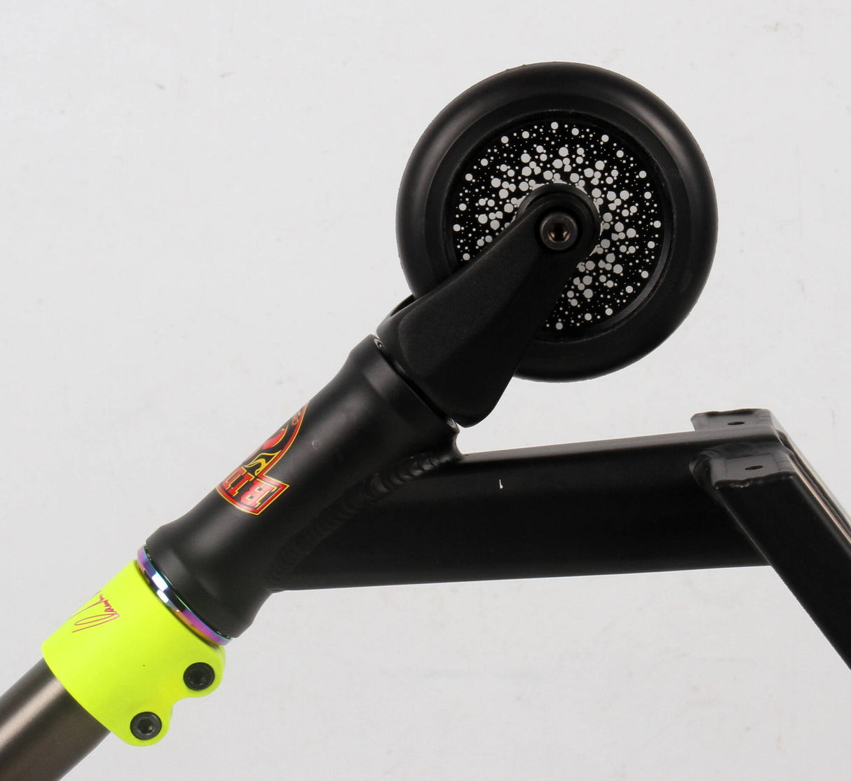 Chilli Pro x Addict Custom Stunt Scooter - Black/Grey/Yellow