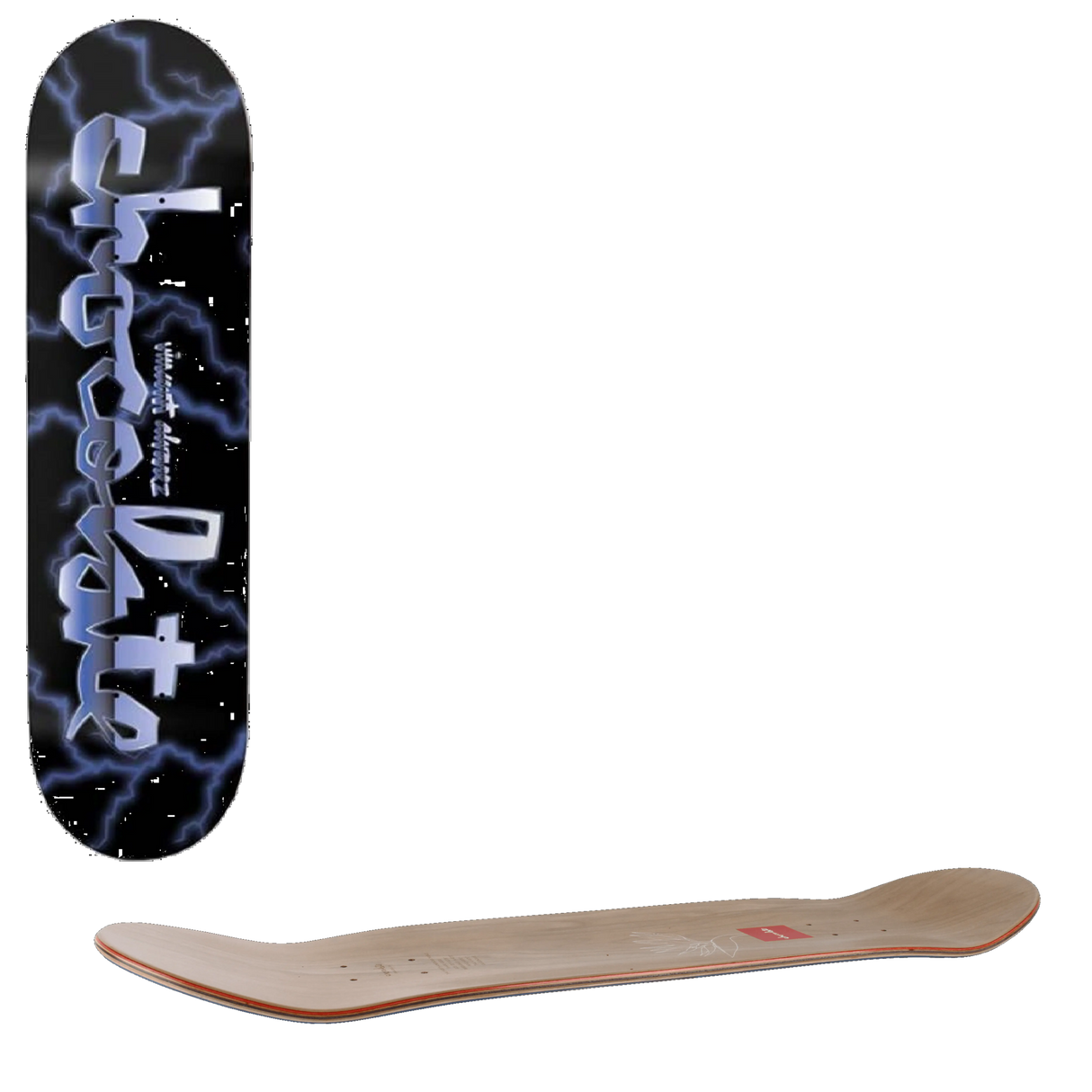 Chocolate Lightning Skateboard Deck - Alvarez 8.5''