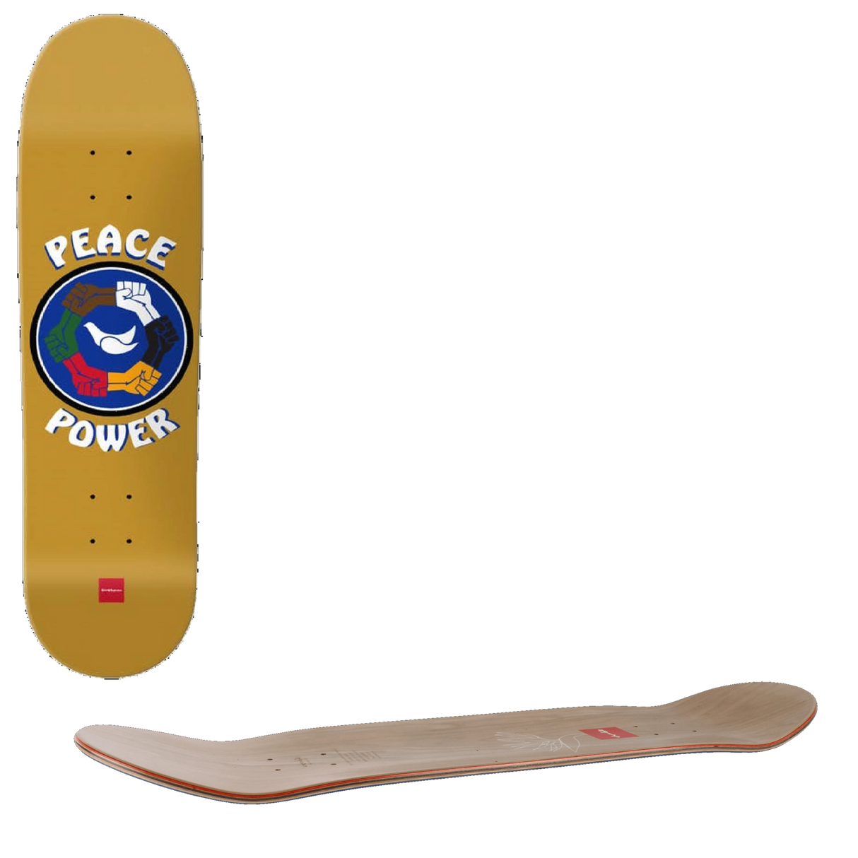Chocolate Peace Power Skateboard Deck - Anderson 8''