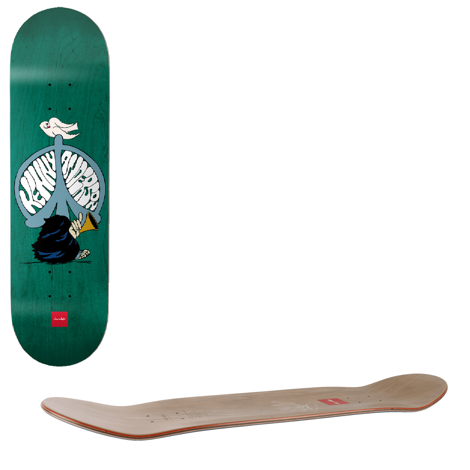 Chocolate Anderson Peace Skateboard Deck - 8.25"