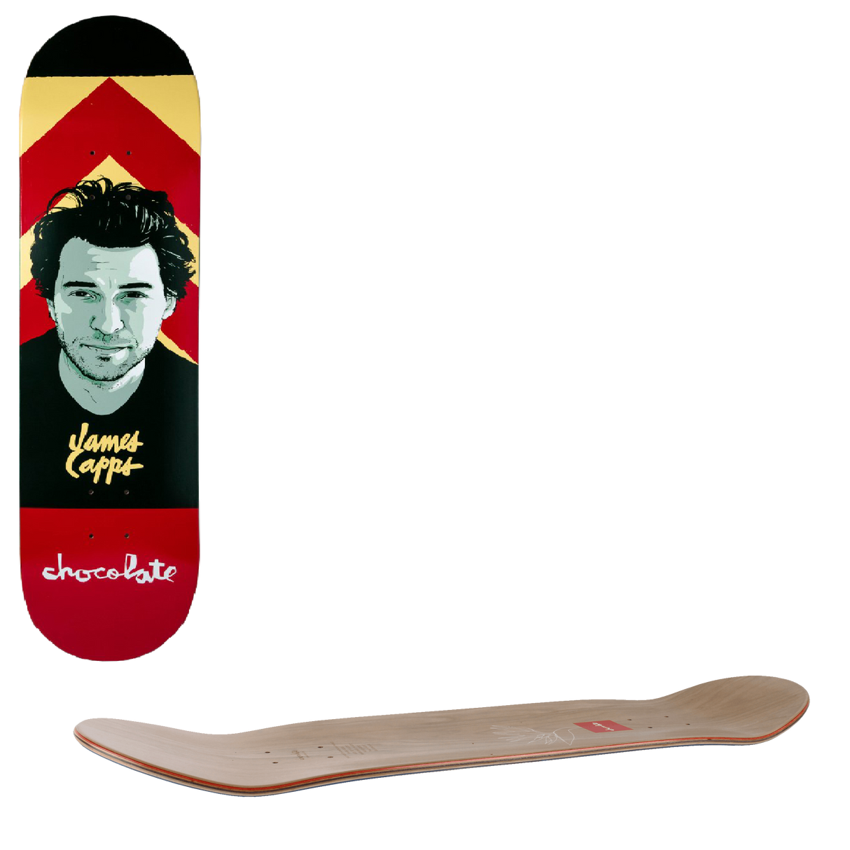 Chocolate Capps Hecox Portrait Skateboard Deck - 8"