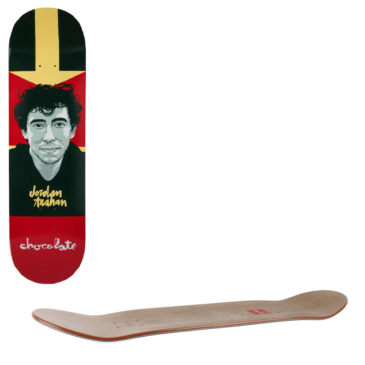 Chocolate Trahan Hecox Portrait Skateboard Deck - 8.5"