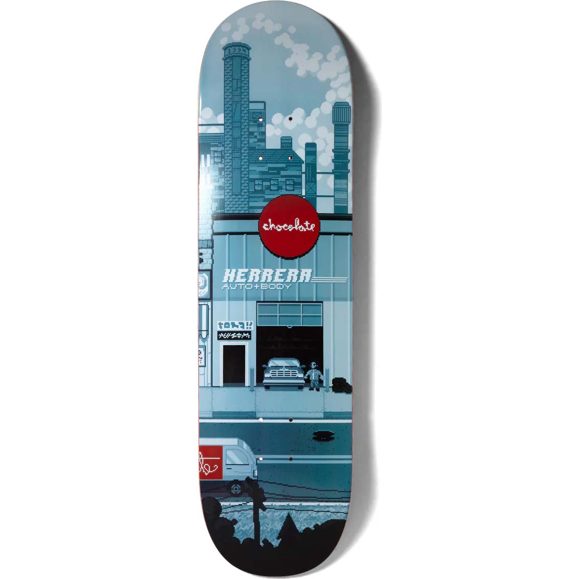 Chocolate Pixel City Skateboard Deck - Herrera 8.5"