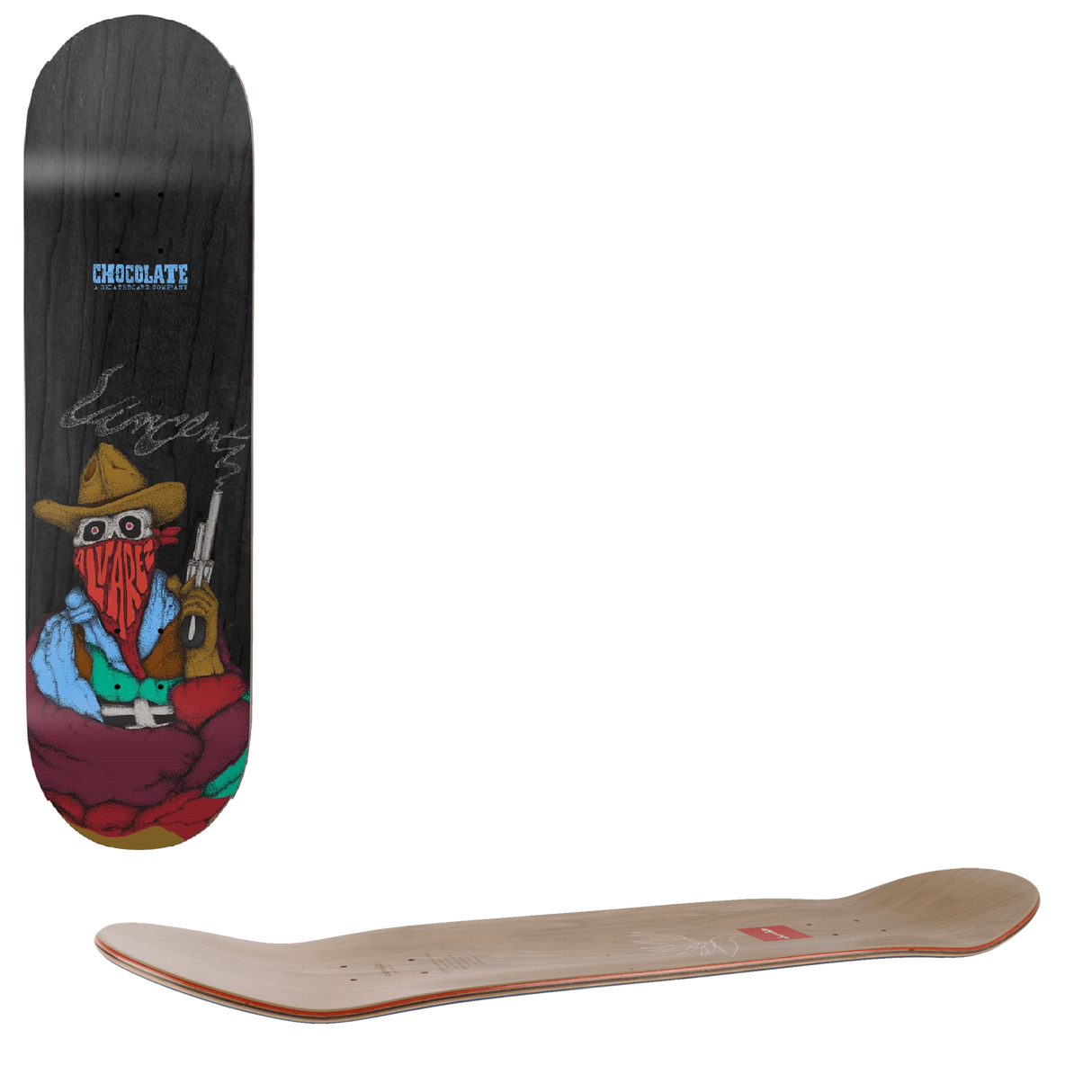 Chocolate Alvarez Bandito Skateboard Deck - 8.25"