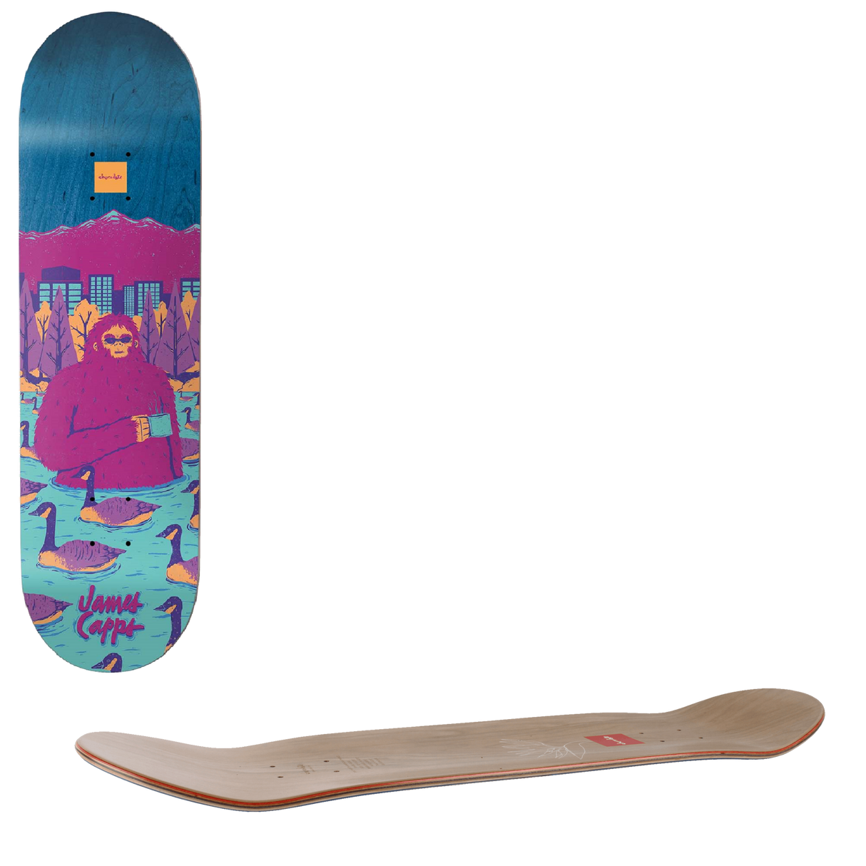 Chocolate Capps Sasquatch Skateboard Deck - 8.375"