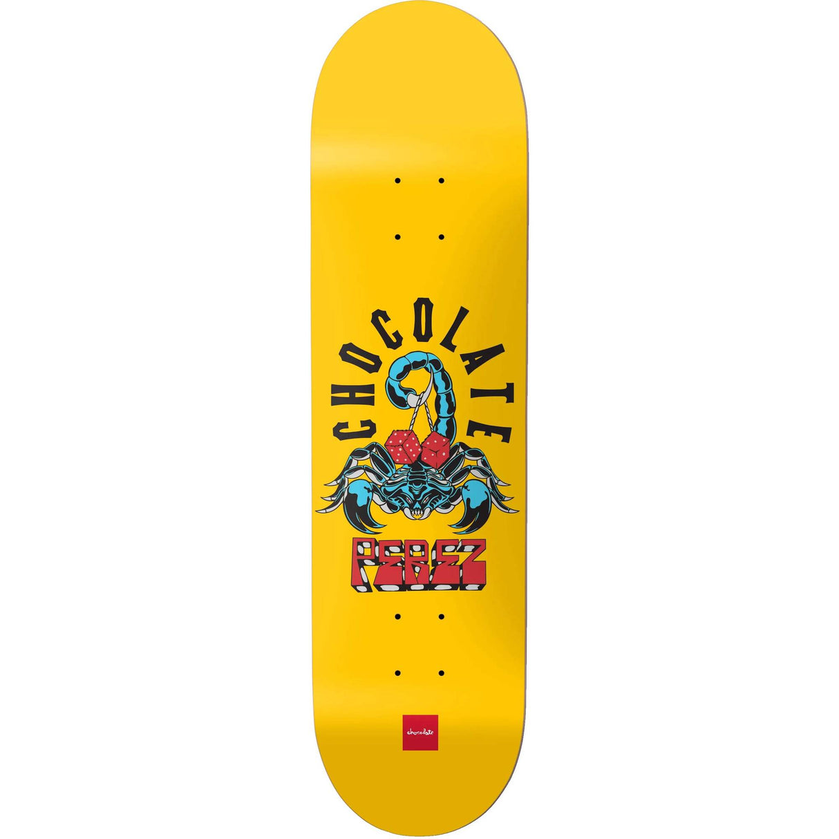 Chocolate Perez Scorpion Dice Skateboard Deck - 8"