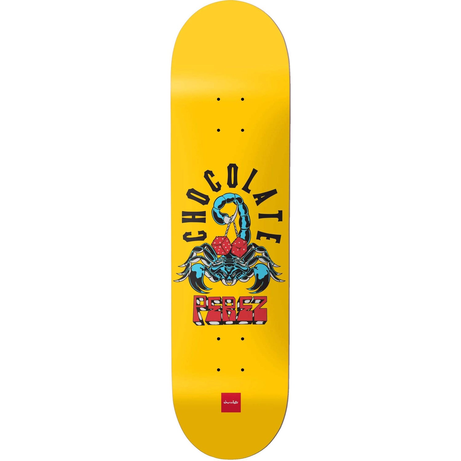 Chocolate Perez Scorpion Dice Skateboard Deck - 8"