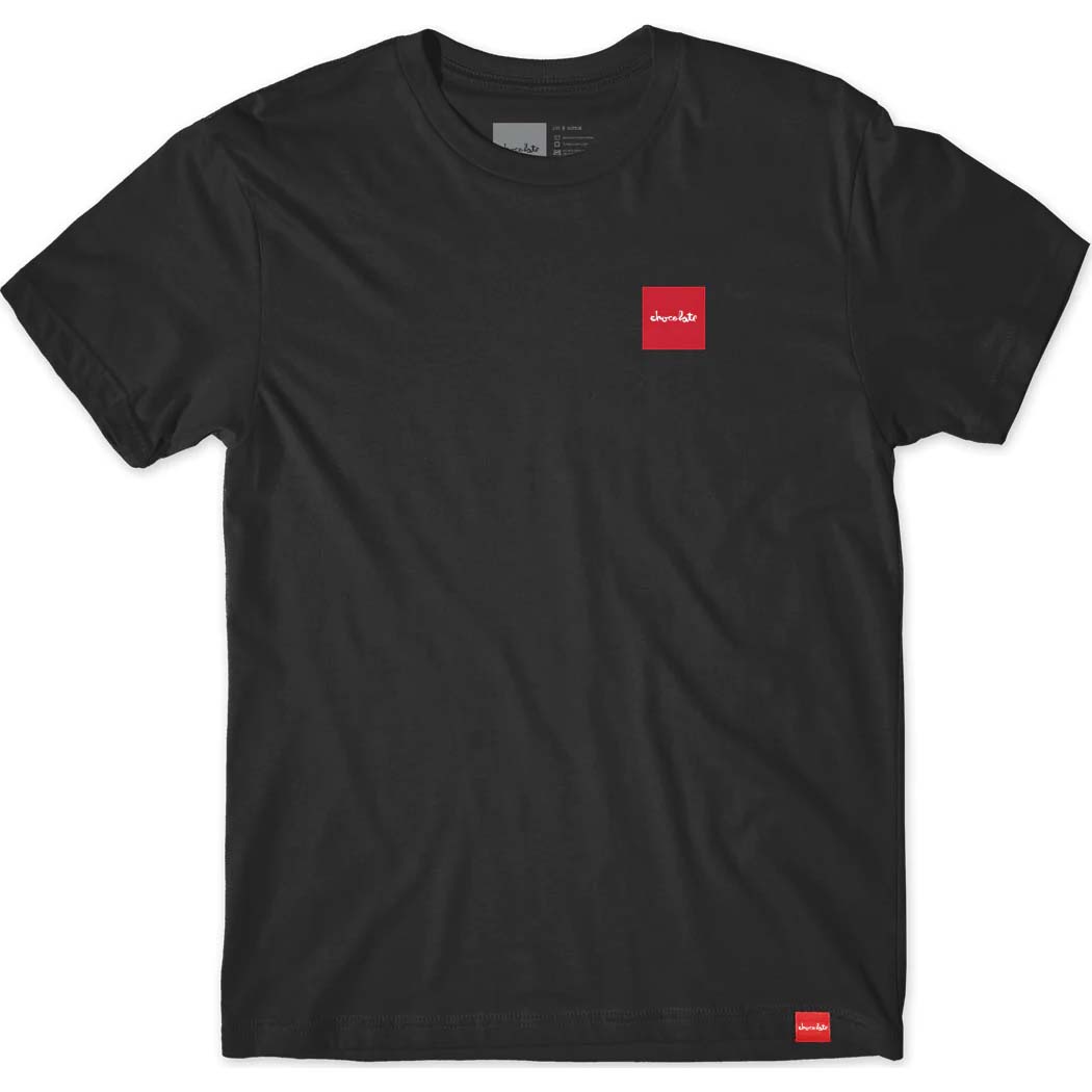 Chocolate Red Square T Shirt - Black