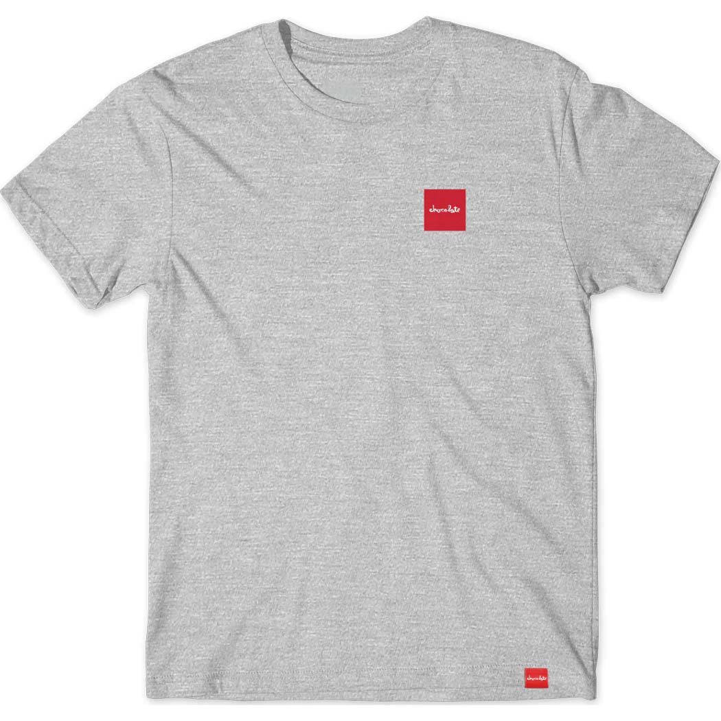 Chocolate Red Square T Shirt - Sport Grey