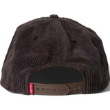 Chocolate Western Cord 5 Panel Cap - Brown