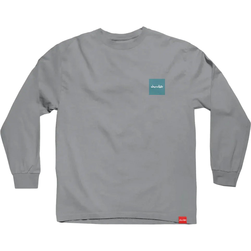 Chocolate OG Square Long Sleeve T Shirt - Charcoal