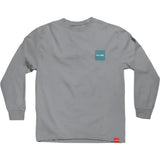 Chocolate OG Square Long Sleeve T Shirt - Charcoal