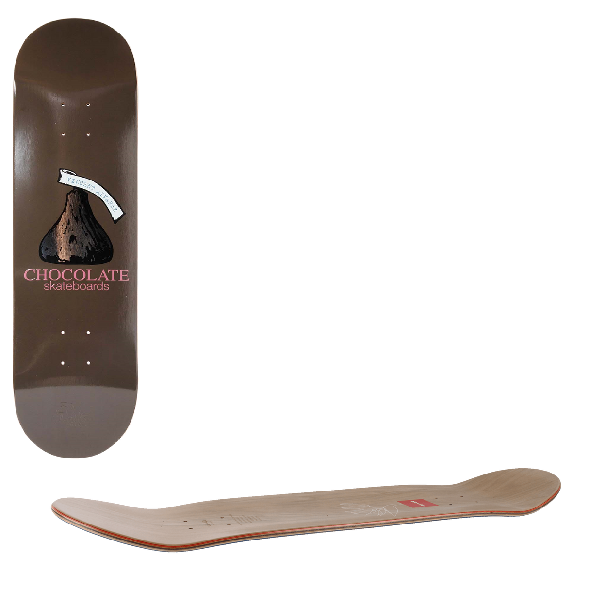 Chocolate Kiss Skateboard Deck - Alvarez 8"