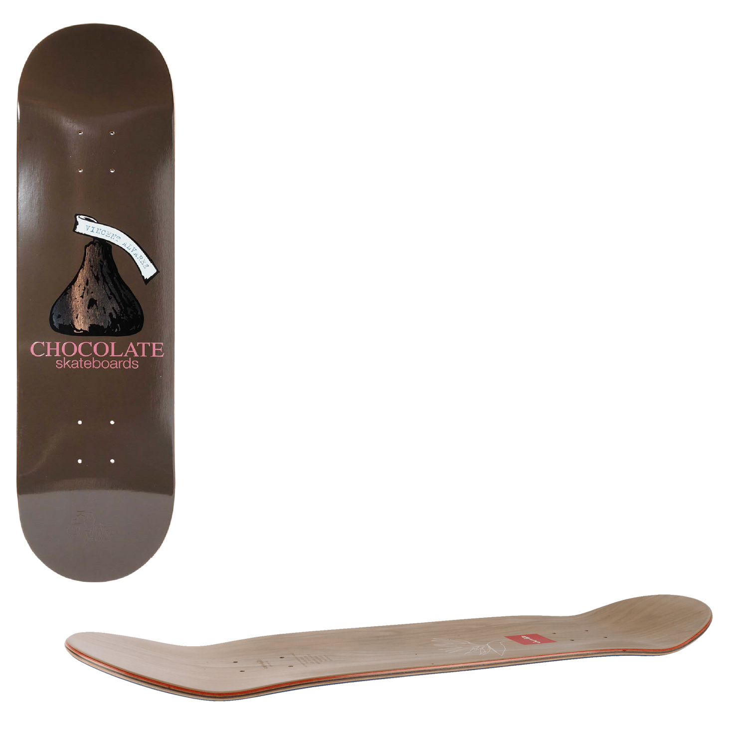 Chocolate Kiss Skateboard Deck - Alvarez 8"