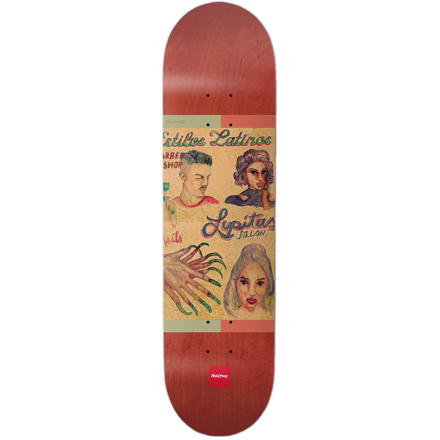 Chocolate Cuts Skateboard Deck - Perez 8''