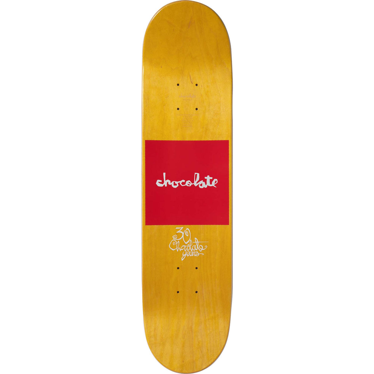 Chocolate Red Square Skateboard Deck - Trahan 8.375"