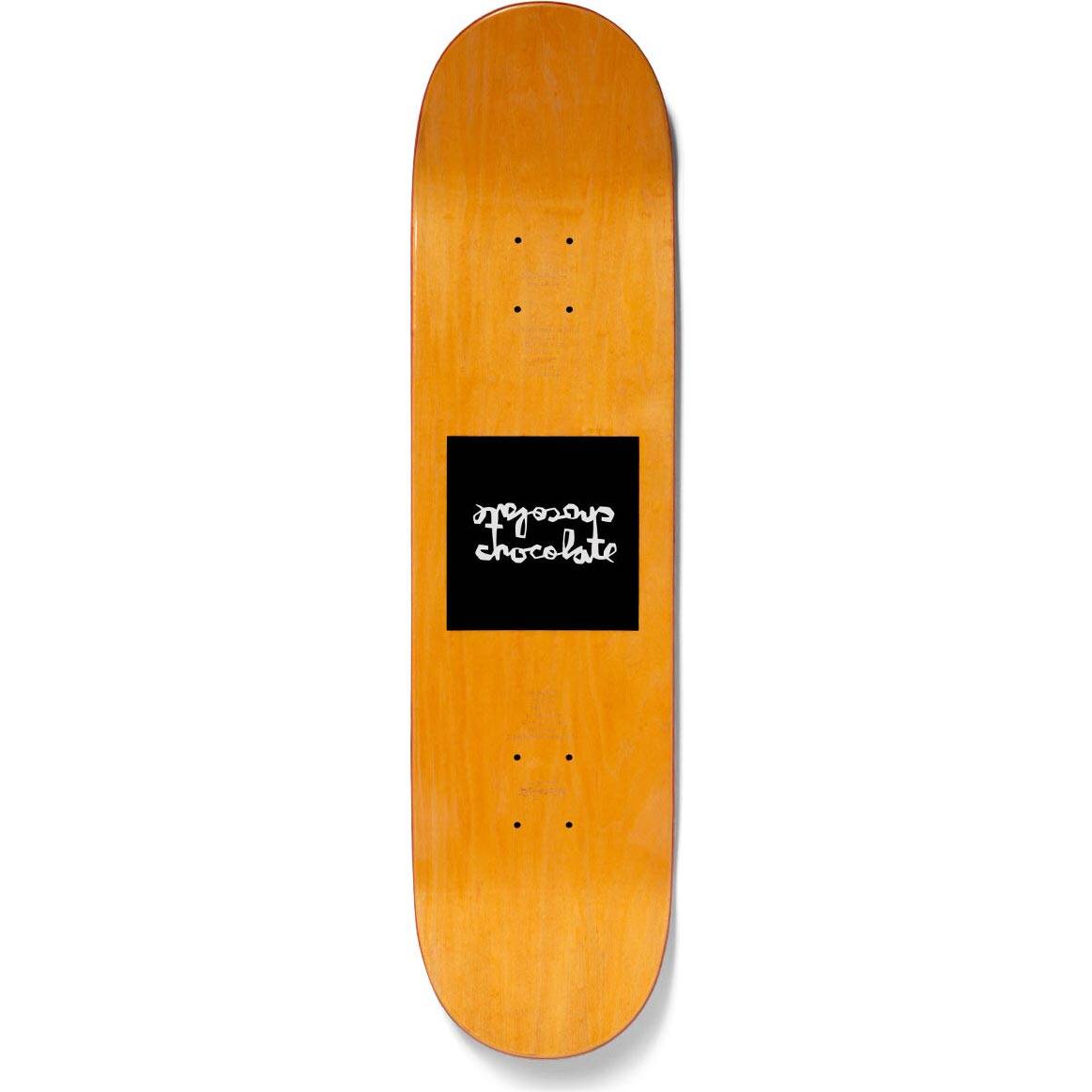 Chocolate Twin Chunk Roberts Skateboard Deck - Orange 8.5"