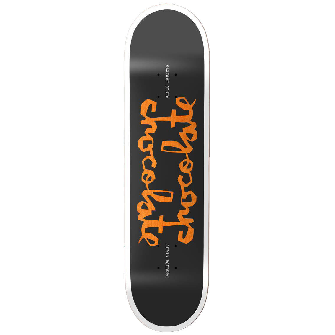Chocolate Twin Chunk Roberts Skateboard Deck - Black 8.5"