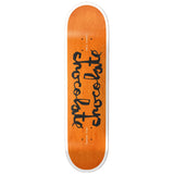 Chocolate Twin Chunk Roberts Skateboard Deck - Orange 8.25"