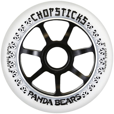 ChopSticks Panda Bear 100mm Wheel - White PU