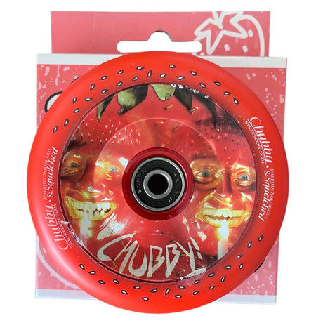 Chubby Strawberry Farm 110mm Scooter Wheel - Red