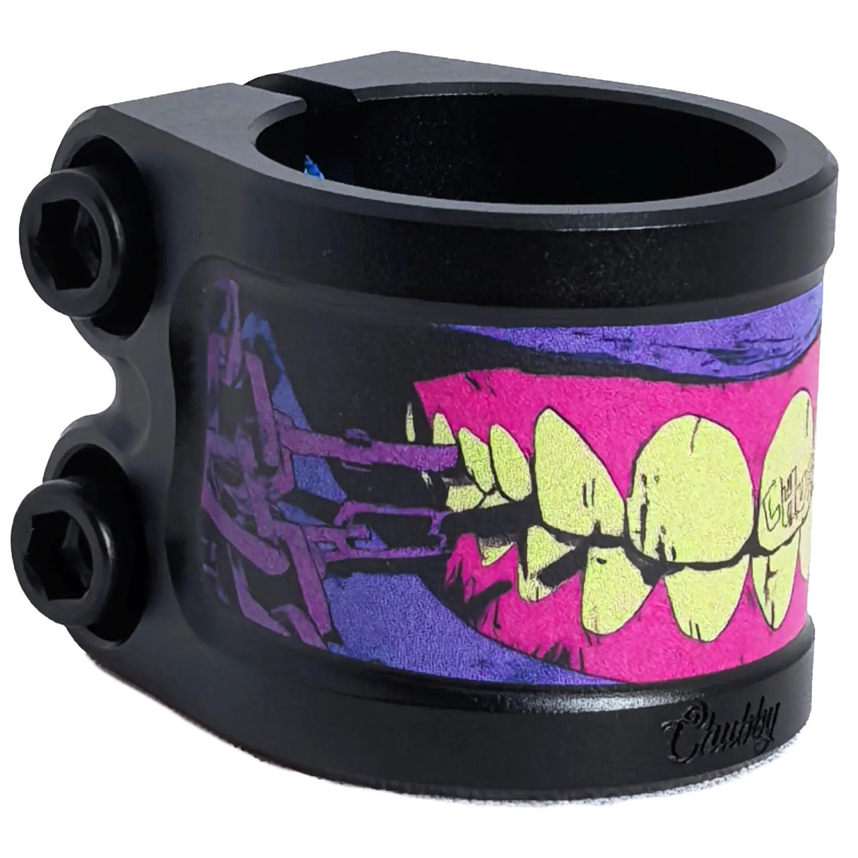 Chubby Gnasher Scooter Clamp - Black/Purple